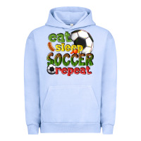 Pigment Grape Ice eat sleep soccer repeat Urban Hoodie - texasbilliewilder