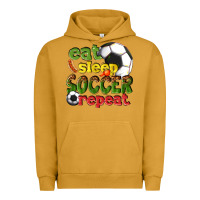 Pigment Peanut Butter eat sleep soccer repeat Urban Hoodie - texasbilliewilder