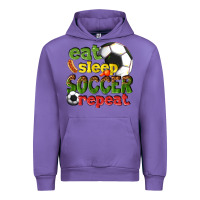 Tulip eat sleep soccer repeat Urban Hoodie - texasbilliewilder