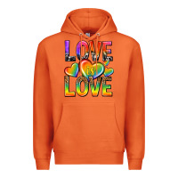 Carrot love is love with hearts Premium Hoodie - texasbilliewilder