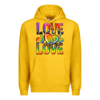 Lemon love is love with hearts Premium Hoodie - texasbilliewilder