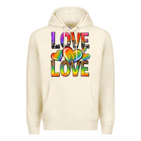 Sandshell love is love with hearts Premium Hoodie - texasbilliewilder