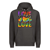 Smoke love is love with hearts Premium Hoodie - texasbilliewilder