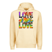 Pina Colada love is love with hearts Premium Hoodie - texasbilliewilder