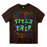 Chocolate Brown Crew Field Trip Heavy Core Tee - CowhideDigitalArt