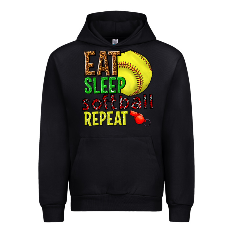 Eat Sleep Softball Repeat Urban Hoodie by texasbilliewilder | Teevron