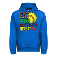 Cobalt eat sleep softball repeat Urban Hoodie - texasbilliewilder