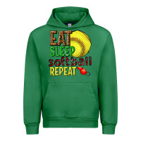 Emerald eat sleep softball repeat Urban Hoodie - texasbilliewilder