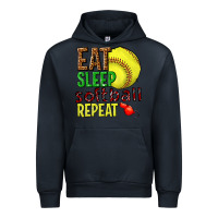 Navy eat sleep softball repeat Urban Hoodie - texasbilliewilder
