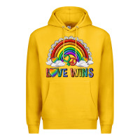 Lemon love wins with daisy and heart Premium Hoodie - texasbilliewilder