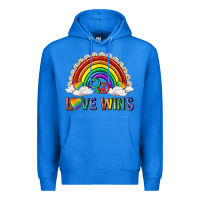 True Royal love wins with daisy and heart Premium Hoodie - texasbilliewilder