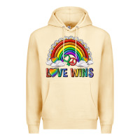 Pina Colada love wins with daisy and heart Premium Hoodie - texasbilliewilder