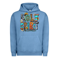 Pigment Pebble Blue holy spirit activate Urban Hoodie - Zillion Design Studio