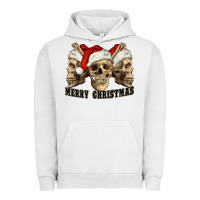 Pigment Lunar Rock Merry Christmas Skulls Urban Hoodie - RanaPortraitStore