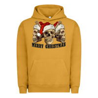 Pigment Peanut Butter Merry Christmas Skulls Urban Hoodie - RanaPortraitStore