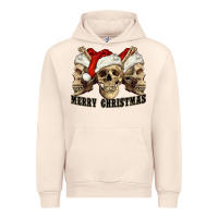 Sandshell Merry Christmas Skulls Urban Hoodie - RanaPortraitStore
