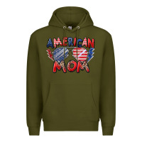 Army Green American mom Premium Hoodie - Zillion Design Studio