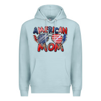 Blue Mist American mom Premium Hoodie - Zillion Design Studio