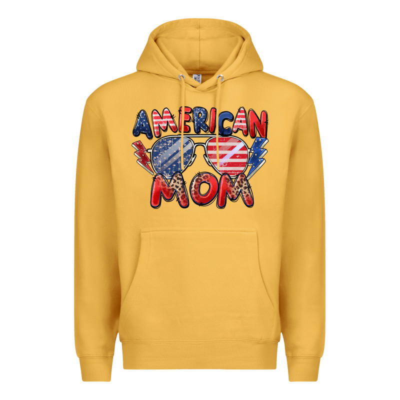 American Mom Premium Hoodie by Zillion Design Studio | Teevron