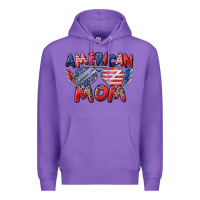 Purple American mom Premium Hoodie - Zillion Design Studio