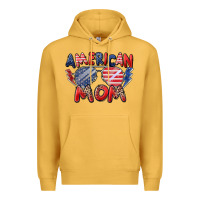 Mustard American mom Premium Hoodie - Zillion Design Studio