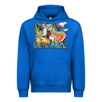Cobalt cosmic cowgirl Urban Hoodie - Zillion Design Studio