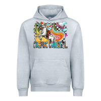 Heather Grey cosmic cowgirl Urban Hoodie - Zillion Design Studio