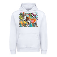 White cosmic cowgirl Urban Hoodie - Zillion Design Studio