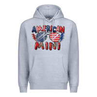Heather Grey American mini Premium Hoodie - Zillion Design Studio