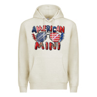 Oatmeal Heather American mini Premium Hoodie - Zillion Design Studio