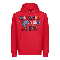 Red American mini Premium Hoodie - Zillion Design Studio