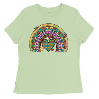 Matcha autism awareness heart leopard rainbow Ladies Tee - Artiststas