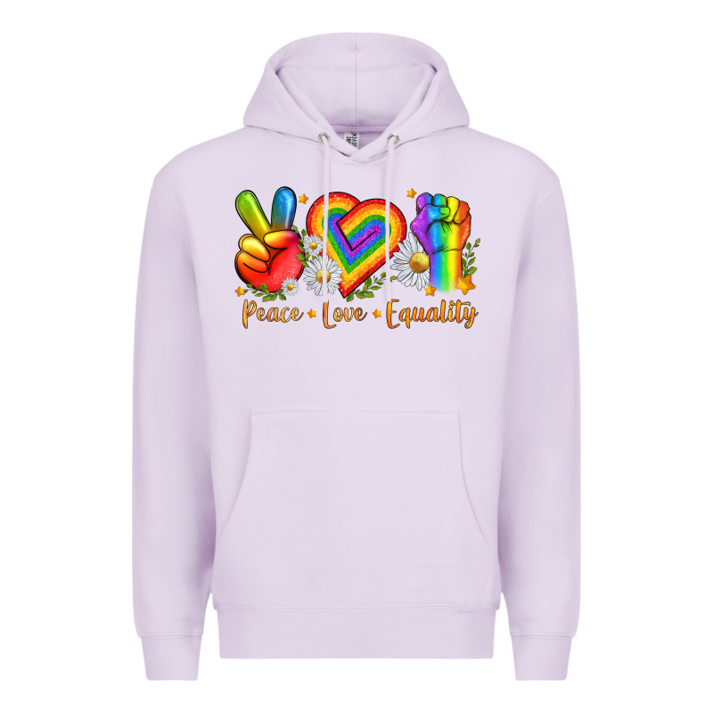 Peace Love Equality Premium Hoodie by texasbilliewilder | Teevron
