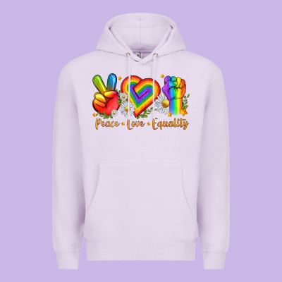 Peace Love Equality Premium Hoodie Designed By Texasbilliewilder