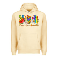 Pina Colada peace love equality Premium Hoodie - texasbilliewilder