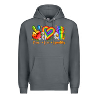 Rock peace love equality Premium Hoodie - texasbilliewilder