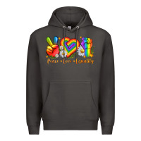 Smoke peace love equality Premium Hoodie - texasbilliewilder