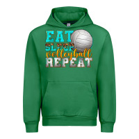 Emerald eat sleep volleyball repeat Urban Hoodie - texasbilliewilder