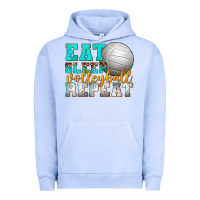 Pigment Grape Ice eat sleep volleyball repeat Urban Hoodie - texasbilliewilder