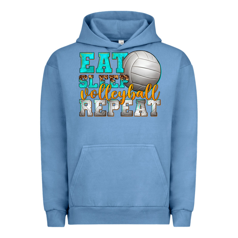 Eat Sleep Volleyball Repeat Urban Hoodie by texasbilliewilder | Teevron