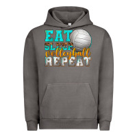 Pigment Tornado eat sleep volleyball repeat Urban Hoodie - texasbilliewilder