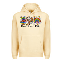 Pina Colada peace love pride Premium Hoodie - texasbilliewilder