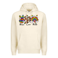 Tofu peace love pride Premium Hoodie - texasbilliewilder