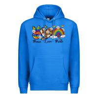 True Royal peace love pride Premium Hoodie - texasbilliewilder