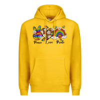 Lemon peace love pride Premium Hoodie - texasbilliewilder