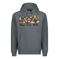 Rock peace love pride Premium Hoodie - texasbilliewilder