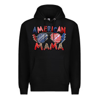 Black American mama Premium Hoodie - Zillion Design Studio