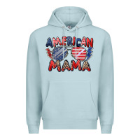 Blue Mist American mama Premium Hoodie - Zillion Design Studio