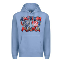 Colony Blue American mama Premium Hoodie - Zillion Design Studio