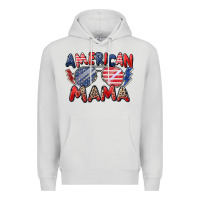 Dove Grey American mama Premium Hoodie - Zillion Design Studio